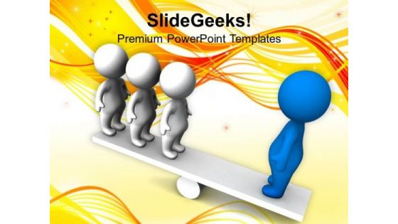 3d Men Balancing On Seesaw Business PowerPoint Templates Ppt Backgrounds For Slides 0113 3d Men Balancing On Seesaw Business PowerPoint Templates Ppt Backgrounds For Slides 0113