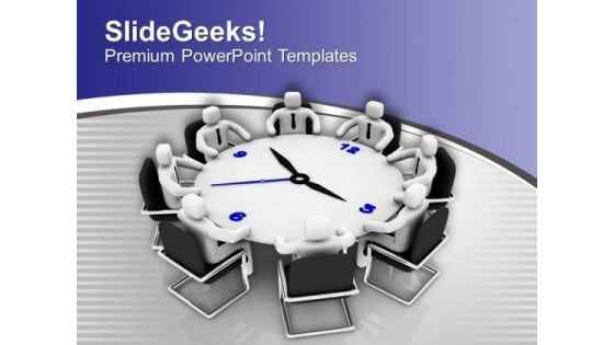 3d Men In Meeting Business Planning PowerPoint Templates Ppt Backgrounds For Slides 0213