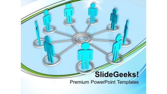 3d Men Interconnection Teamwork PowerPoint Templates Ppt Backgrounds For Slides 0313