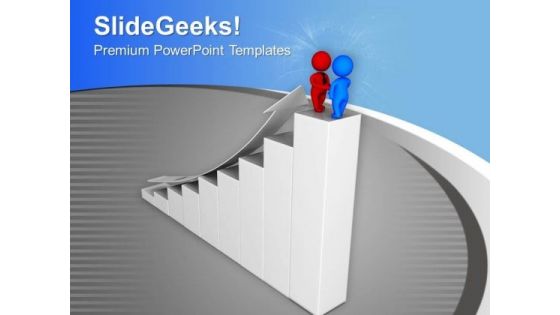 3d Men Meeting On Success Graph PowerPoint Templates Ppt Backgrounds For Slides 0213 3d Men Meeting On Success Graph PowerPoint Templates Ppt Backgrounds For Slides 0213