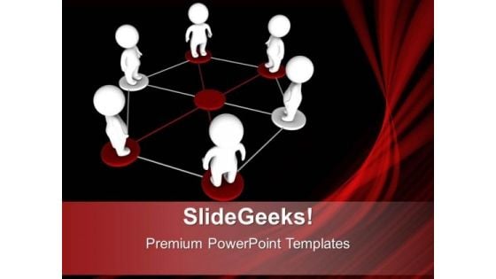 3d Men Networking Concept Business PowerPoint Templates Ppt Background For Slides 1112