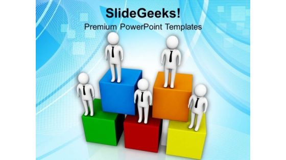 3d Men On Cube Boxes PowerPoint Templates Ppt Backgrounds For Slides 0713