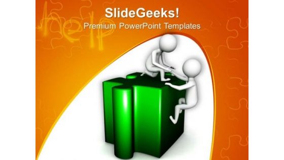 3d Men On Jigsaw Puzzle Piece Business Help PowerPoint Templates Ppt Backgrounds For Slides 0713 3d Men On Jigsaw Puzzle Piece Business Help PowerPoint Templates Ppt Backgrounds For Slides 0713