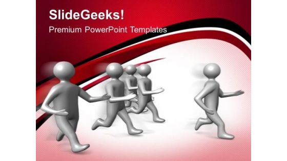 3d Men Running PowerPoint Templates And PowerPoint Themes 1012