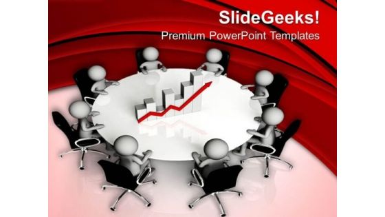 3d Men Sitting For Business Meeting PowerPoint Templates Ppt Backgrounds For Slides 0713