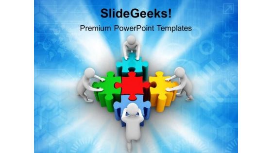 3d Men Team Work PowerPoint Templates And PowerPoint Themes 1012