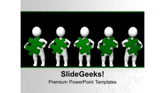 3d Men With Green Puzzle Teamwork PowerPoint Templates Ppt Backgrounds For Slides 0213 3d Men With Green Puzzle Teamwork PowerPoint Templates Ppt Backgrounds For Slides 0213