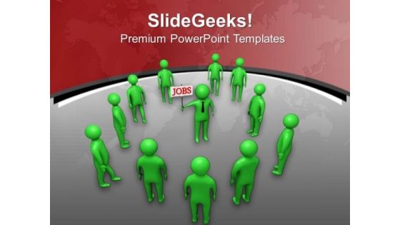 3d Men With Jobs Board PowerPoint Templates Ppt Backgrounds For Slides 0713