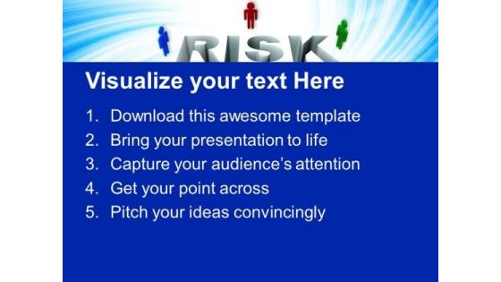 3d Men With Risk Business PowerPoint Templates Ppt Backgrounds For Slides 0213