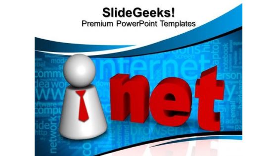 3d Net Internet PowerPoint Templates And PowerPoint Themes 0812