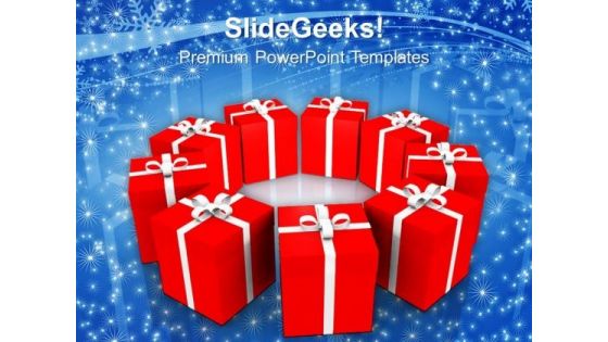 3d Packed Gifts In Circle Festival PowerPoint Templates Ppt Backgrounds For Slides 1112 3d Packed Gifts In Circle Festival PowerPoint Templates Ppt Backgrounds For Slides 1112