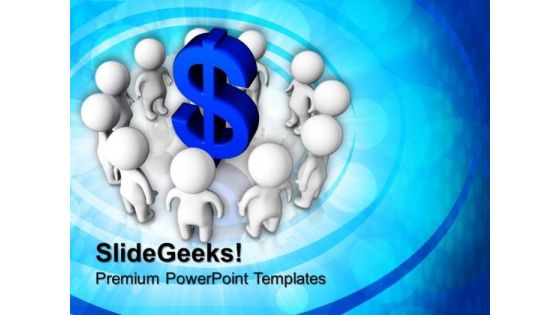 3d People Around Dollar Sign Business PowerPoint Templates And PowerPoint Themes 1012 3d People Around Dollar Sign Business PowerPoint Templates And PowerPoint Themes 1012