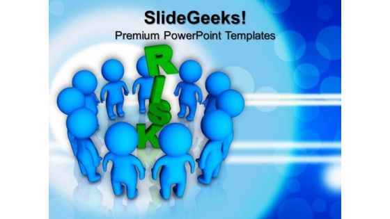 3d People Around Risk Business Concept PowerPoint Templates And PowerPoint Themes 0912 3d People Around Risk Business Concept PowerPoint Templates And PowerPoint Themes 0912