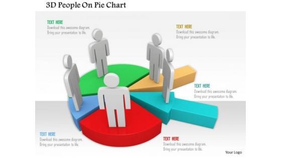 3d People On Pie Chart PowerPoint Templates