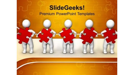 3d People With Puzzle Leadership PowerPoint Templates And PowerPoint Themes 1012 3d People With Puzzle Leadership PowerPoint Templates And PowerPoint Themes 1012