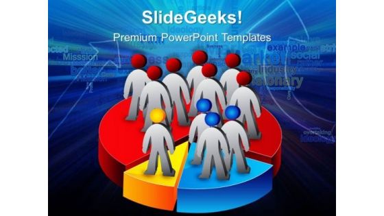 3d Pie With Man Business PowerPoint Templates And PowerPoint Themes 0312