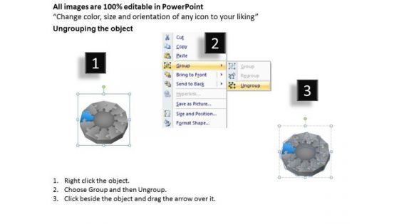 3d Puzzle 11 Staged Process Diagram Ppt Line Business Plan PowerPoint Templates