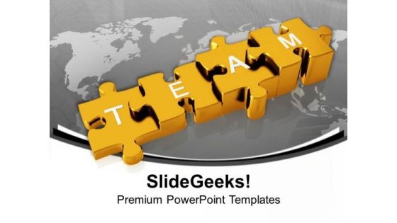 3d Puzzle Representing Growth PowerPoint Templates Ppt Backgrounds For Slides 0413