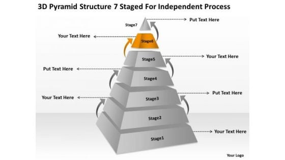 3d Pyramid Structre 7 Staged For Independent Process Ppt Business Plan Creator PowerPoint Slides 3d Pyramid Structre 7 Staged For Independent Process Ppt Business Plan Creator PowerPoint Slides