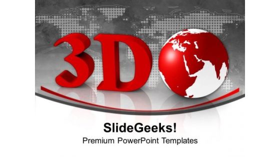 3d Representation Of Global Structure PowerPoint Templates Ppt Backgrounds For Slides 0413