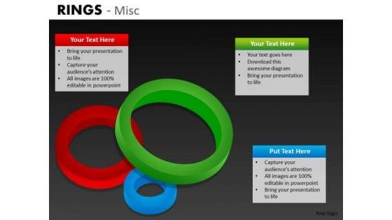 3d Rings Step Diagrams PowerPoint Templates And Editable Ppt Slides