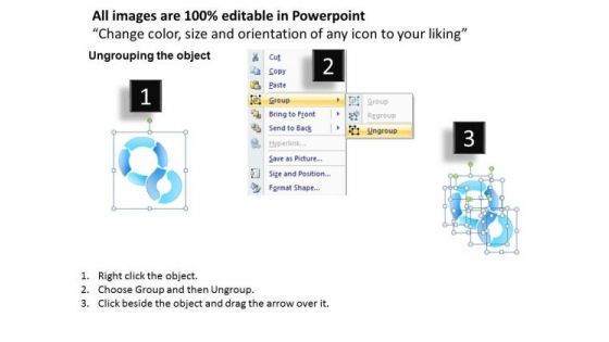3d Spiral Process Chart Circular Flow Layout Network PowerPoint Templates