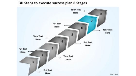 3d Steps To Execute Success Plan 8 Stages How Do I Start Business PowerPoint Slides
