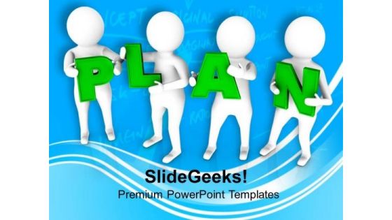 3d Team Business Plan PowerPoint Templates Ppt Backgrounds For Slides 0813