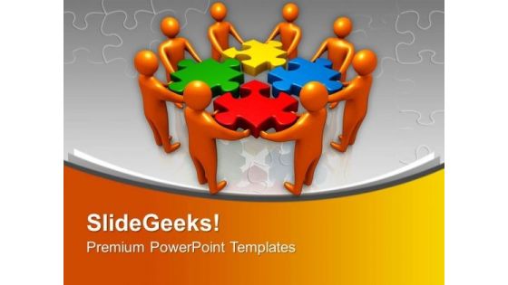 3d Team Combines Jigsaw Puzzles Solution PowerPoint Templates Ppt Backgrounds For Slides 0313 3d Team Combines Jigsaw Puzzles Solution PowerPoint Templates Ppt Backgrounds For Slides 0313