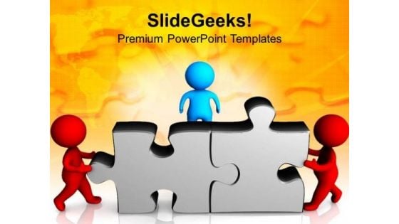 3d Team Cooperation Business Solution PowerPoint Templates Ppt Backgrounds For Slides 0413