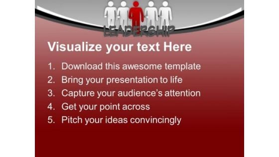 3d Team Moved Forward With Leader PowerPoint Templates Ppt Backgrounds For Slides 0713