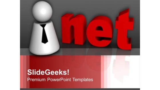 3d Text Net Internet PowerPoint Templates And PowerPoint Themes 1012