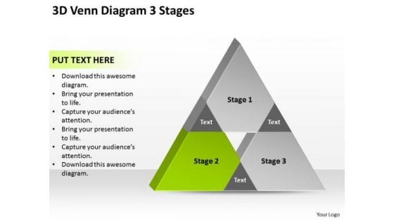 3d Venn Diagram Stages Ppt Business Plan PowerPoint Templates