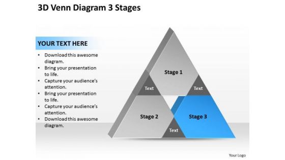 3d Venn Diagram Stages Ppt Sample Business Plan Templates PowerPoint