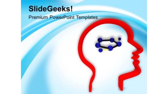 3d View Of Human Mind PowerPoint Templates Ppt Backgrounds For Slides 0413