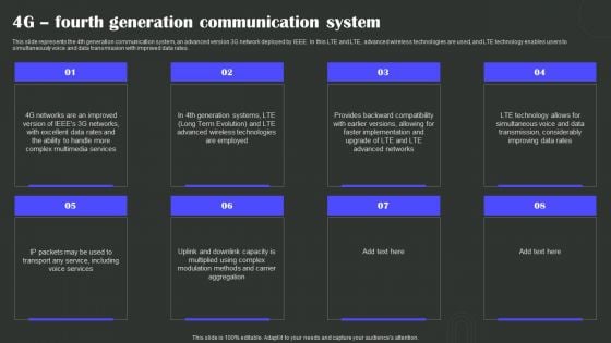 4G Fourth Generation Communication System Wireless Technology Transformation Microsoft PDF