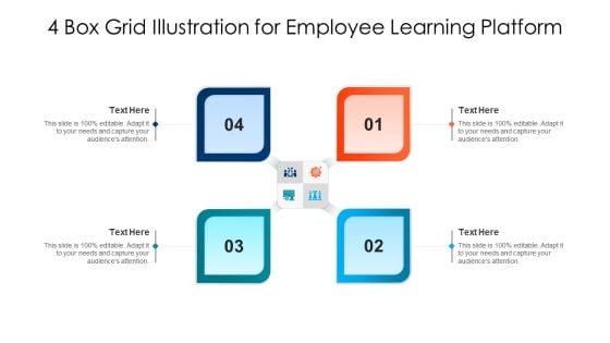 4 Box Grid Illustration For Employee Learning Platform Ppt Background PDF 4 Box Grid Illustration For Employee Learning Platform Ppt Background PDF