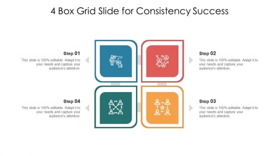 4 Box Grid Slide For Consistency Success Ppt Inspiration Styles PDF