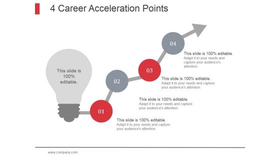 4 Career Acceleration Points Ppt PowerPoint Presentation Styles