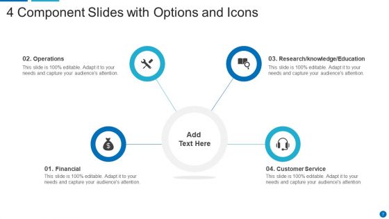 4 Component Slides Ppt PowerPoint Presentation Complete Deck With Slides
