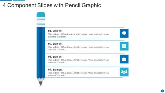 4 Component Slides Ppt PowerPoint Presentation Complete Deck With Slides
