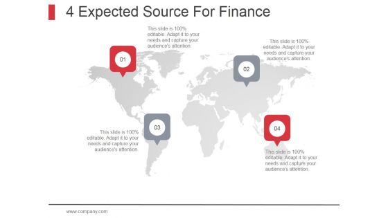 4 Expected Source For Finance Ppt PowerPoint Presentation Tips