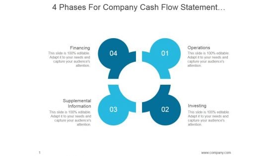 4 Phases For Company Cash Flow Statement Interpretation Ppt PowerPoint Presentation Infographics