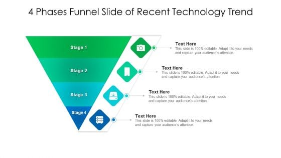 4 Phases Funnel Slide Of Recent Technology Trend Ppt PowerPoint Presentation File Example PDF