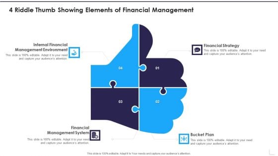 4 Riddle Thumb Showing Elements Of Financial Management Demonstration PDF