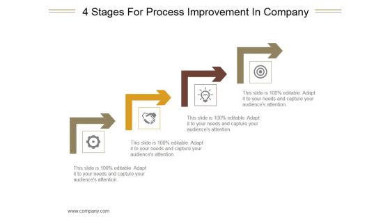 4 Stages For Process Improvement In Company Ppt PowerPoint Presentation Images