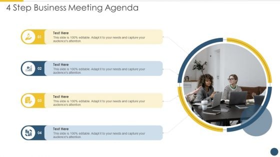 4 Step Business Meeting Agenda Summary PDF