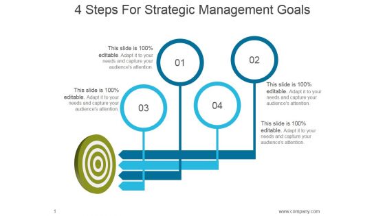 4 Steps For Strategic Management Goals Ppt PowerPoint Presentation Example