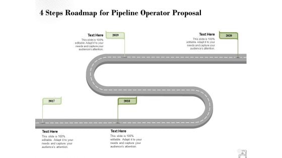 4 Steps Roadmap For Pipeline Operator Proposal Ppt PowerPoint Presentation Layouts Layouts