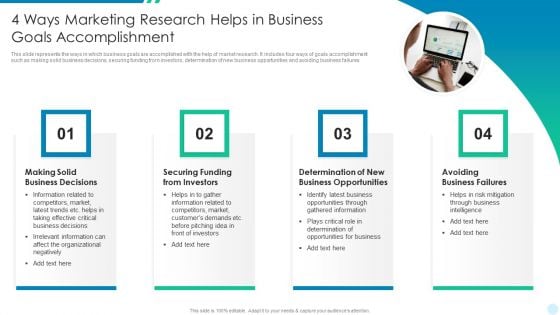 4 Ways Marketing Research Helps In Business Goals Accomplishment Topics PDF 4 Ways Marketing Research Helps In Business Goals Accomplishment Topics PDF